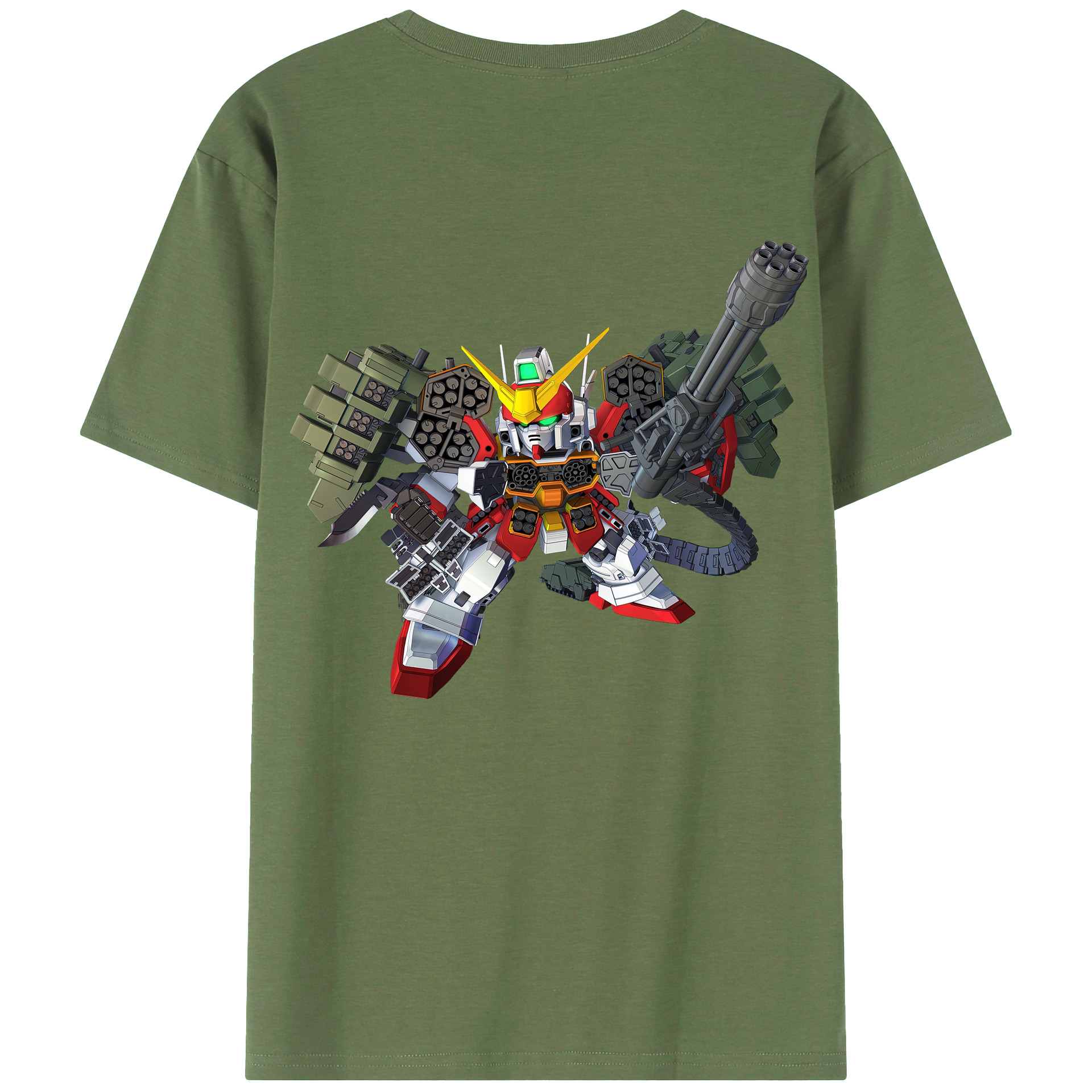（画像用） 機動戦士ガンダム Mobile Suit Gundam 綿100％ メンズ半袖Tシャツ（バックプリント） 通気性